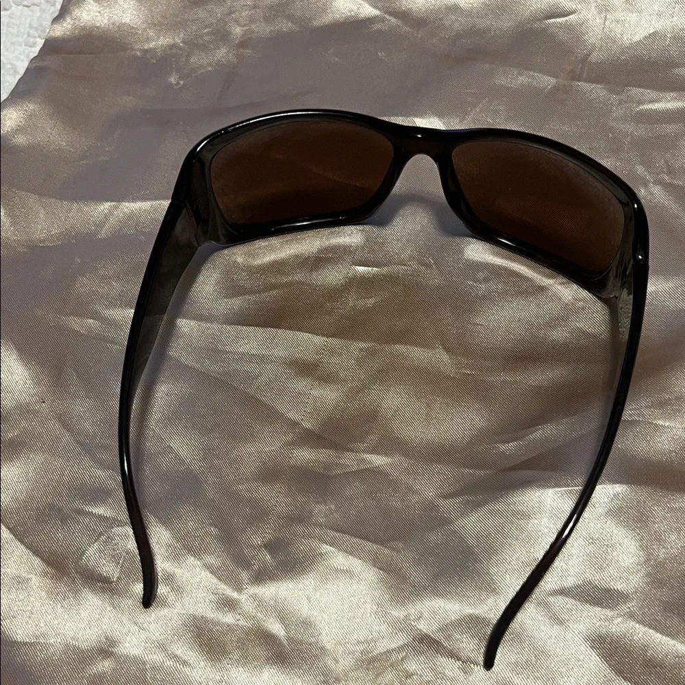 Black Sunglasses with Rhinestone Accents - Picture 3 of 3